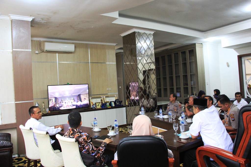 Lakukan Video Conference, Kabupaten Solok Siap Sukseskan Pilkda Serentak 1