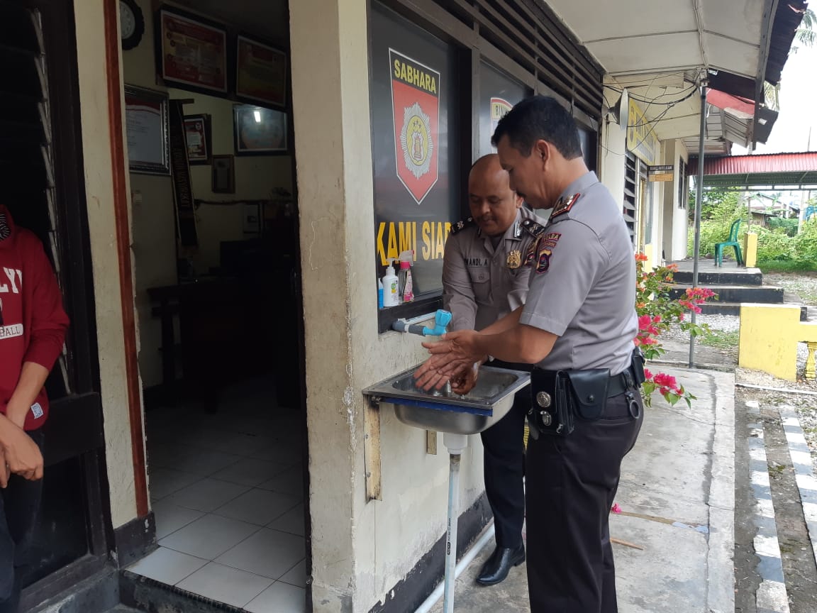 Hand Sanitizer, Fasilitas Baru di Polres Solok Kota 1