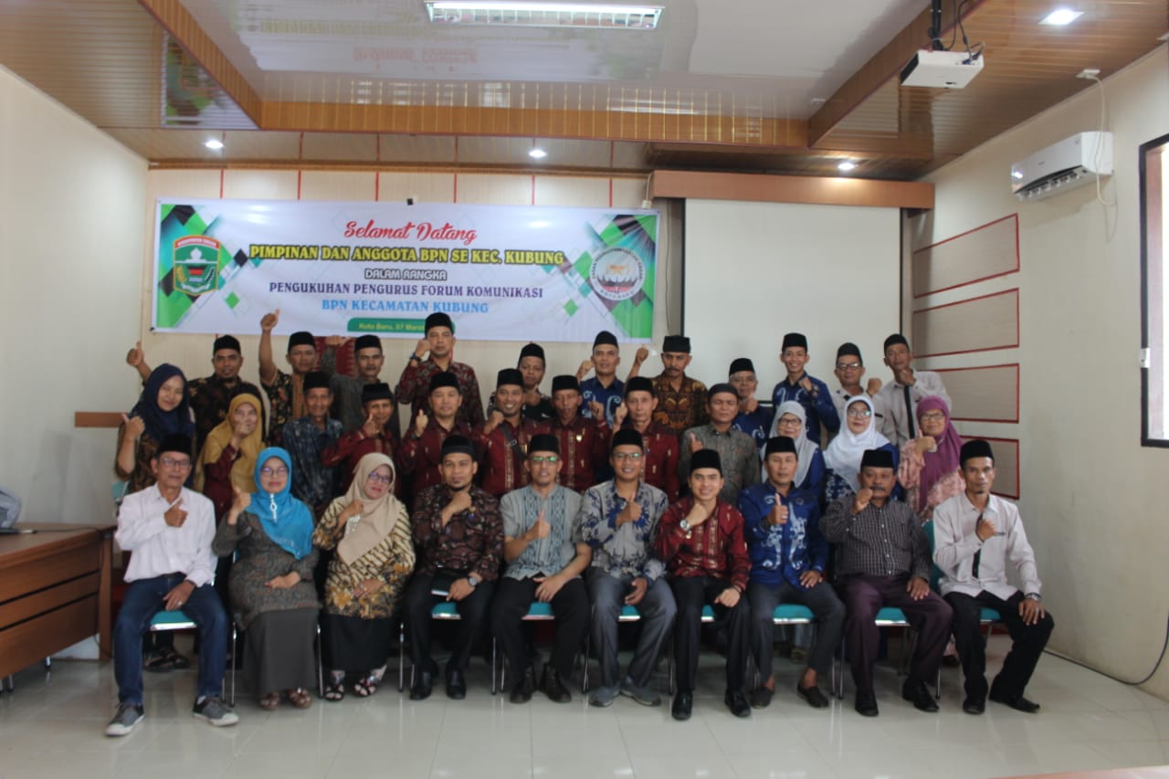 Andri Putra Dikukuhkan Camat Kubung Sebagai Ketua Forum BPN Kecamatan 2 085 forum bpn b