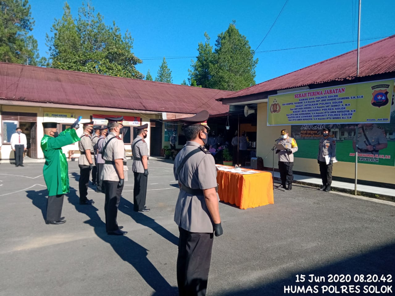 Mutasi di Polres Solok, Kapolsek Lembah Gumanti jadi Kasat Resnakorba 2 polsek