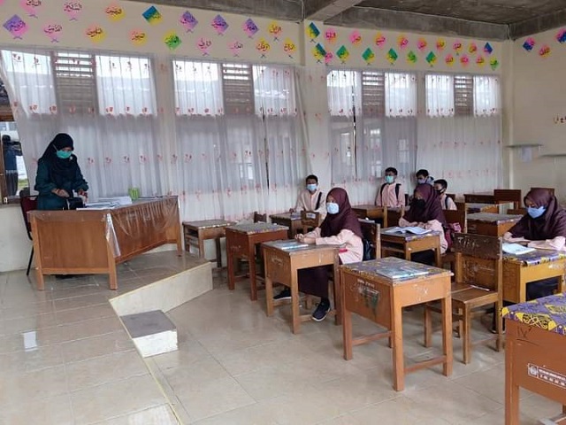 Ikuti Prokes, MTsN 2 Bukittinggi Mulai Belajar Tatap Muka
