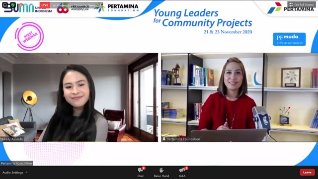 Pertamina Foundation Hadirkan Maudy Ayunda dalam Webinar PFMuda,