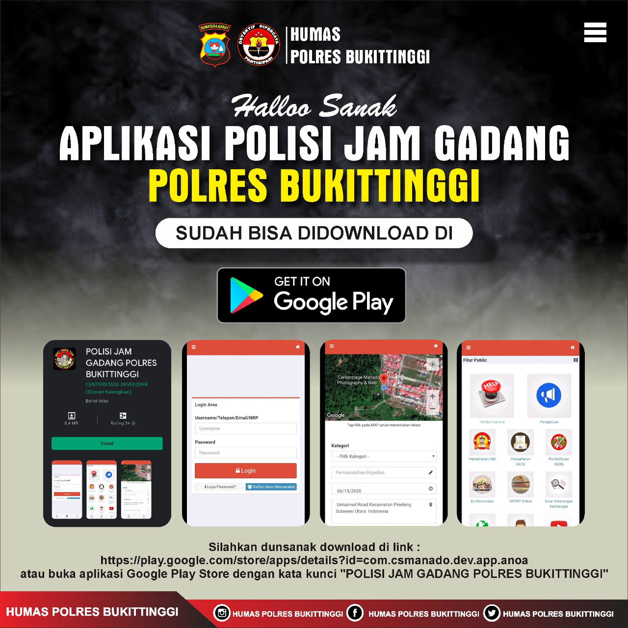 Aplikasi Jam Gadang, Inovasi Pelayanan Polres Bukittinggi 2 Aplikasi Jam Gadang, Inovasi Pelayanan Polres Bukittinggi