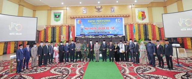 Peringatan HUT ke 50 Kota Solok, DPRD Gelar Rapat Paripurna