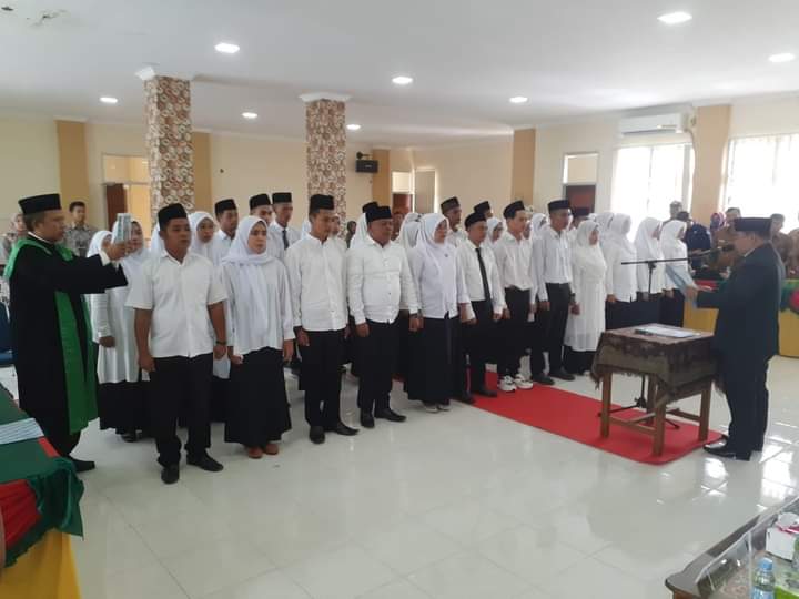 276 Anggota PPS Se Kab. Agam dilantik Serentak di 5 titik Kecamatan