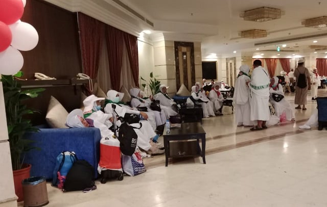 0244 haji kloter 14 menuju arafah a