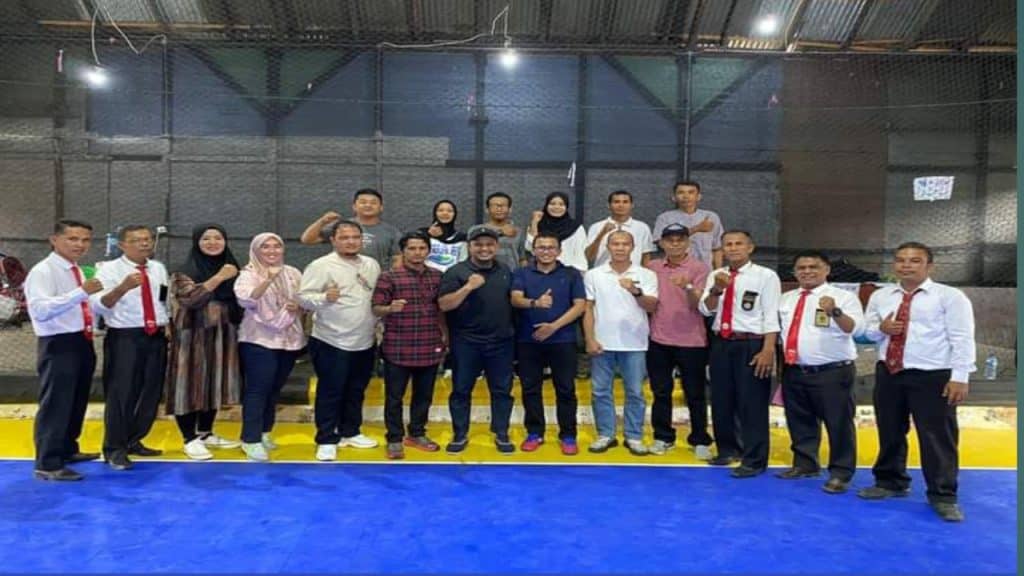 Vivin Guru PJOK MTsN 2 Solok, Wasit Kejurda I Sepak Takraw Sumbar 2023 2 20230625 203358