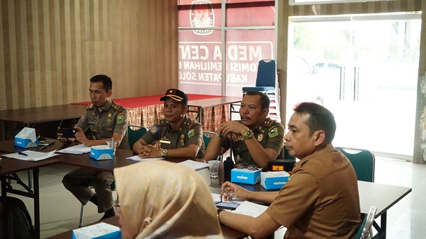 KPU Kabupaten Solok Gelar Rakor Pemasangan Alat Peraga Kampanye 1