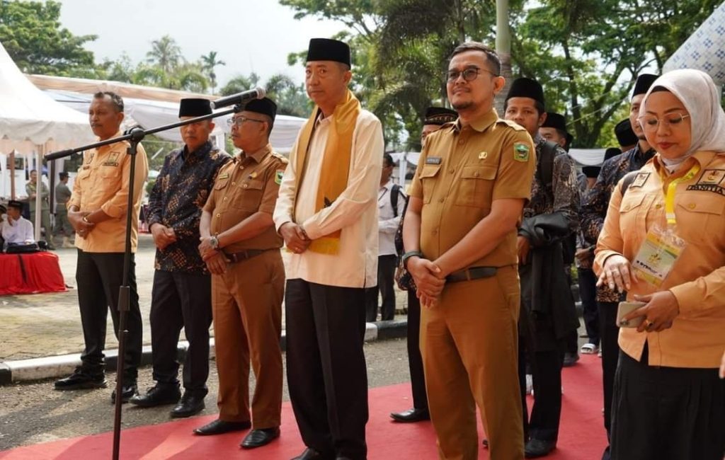 Zigo Rolanda Sambut Kafilah Kabupaten Solok pada MTQN 40 Sumbar di Solsel 2