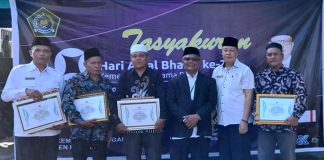 4 Pemuka Masyarakat MATUSE Terima Apresiasi dari Kemenag PAsaman