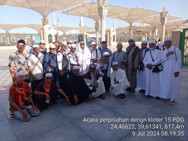 Pintu 338 Masjid Nabawi, Saksi Perpisahan Jemaah Kab. Solok dan Kloter 15 Padang 1