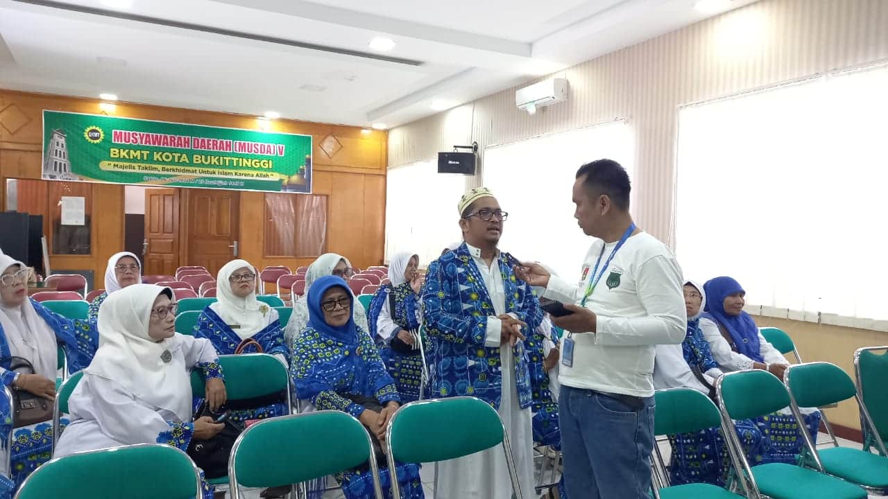 Musda Ke-5, H. Syamsul Bahri Kembali Nahkodai BKMT Kota Bukittinggi Setelah Terpilih Secara Aklamasi 2 Musda