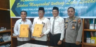 Kemenag Kota Pariaman dan 3 Lembaga Lainnya Tekan MoU Lalu Lintas