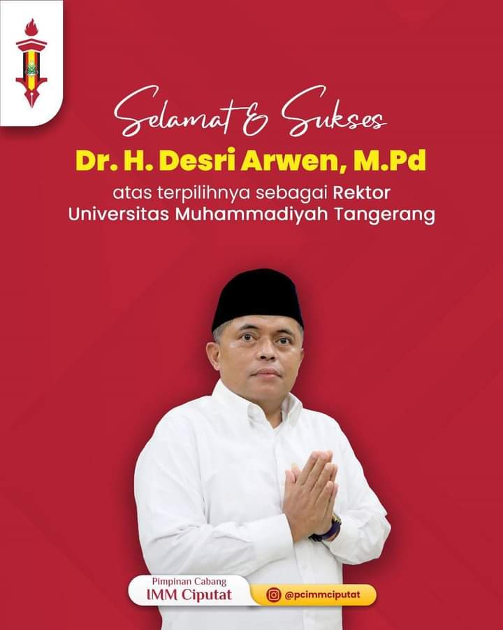 Dr. H. Desri Arwen Rektor Universitas Muhammadiyah Tangerang