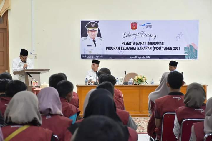 Bupati Agam Buka Rakor PKH Agam, Upayakan Minimisasi Dampak Sosial