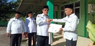 Peringatan Sumpah Pemuda ke 96, 2 ASN Kemenag Kota Pariaman Terima SK Purnabhakti