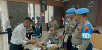 Senjata Api Personil POLDA Sumbar Diperiksa