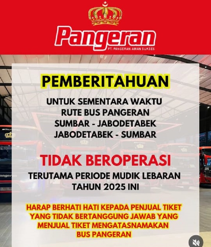 01607 bus pangeran tarif