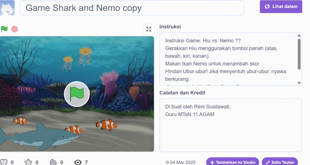 Membuat Animasi Interaktif Dengan Scratch: Pendekatan Kreatif Dalam Pembelajaran Algoritma