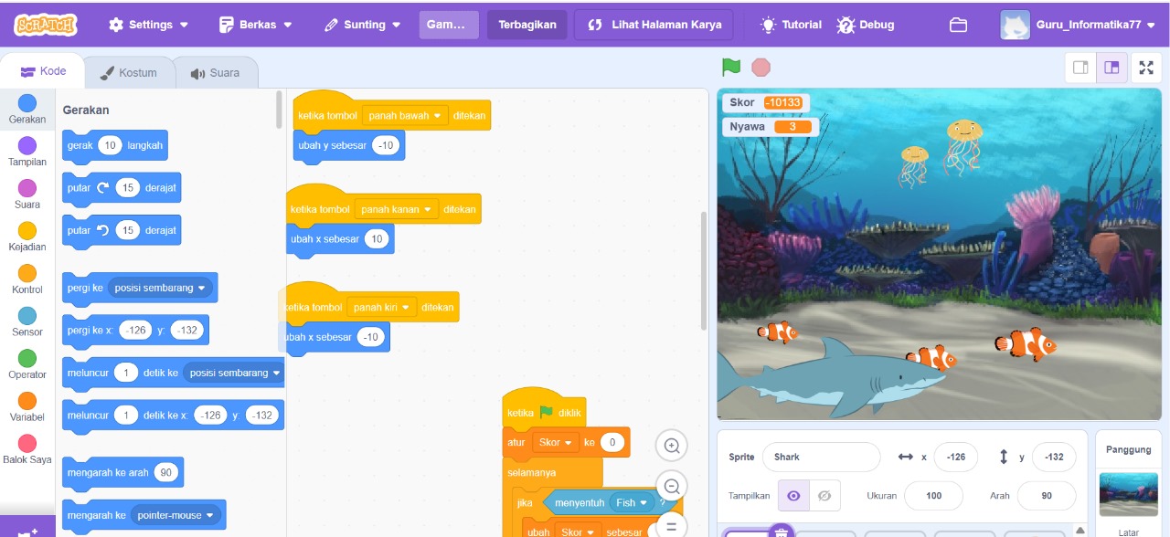 Membuat Animasi Interaktif Dengan Scratch: Pendekatan Kreatif Dalam Pembelajaran Algoritma