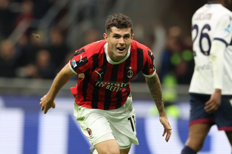 Serie A : Hantam Bologna 3-1, AC Milan Naik Peringkat 1 AC Milan christian pulisic ac 0b8774b