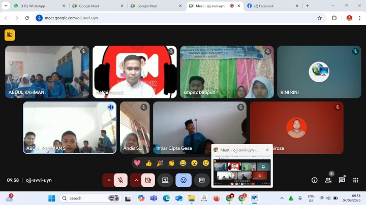 00501 smpn 2 batipuh a Siswa UPT SMPN 2 Batipuh Ikuti Program Video Conference “The Spensix Global Students Dialogue”