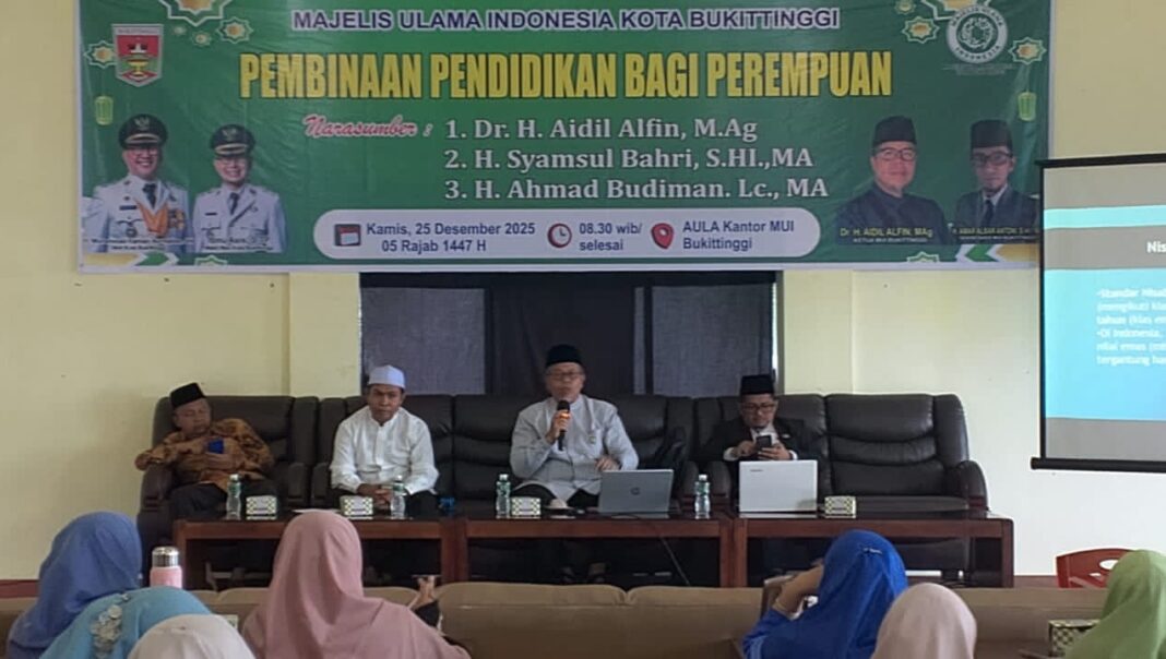 MUI Bukittinggi Gelar Pembinaan Peningkatan Pemahaman Terkait FIQIH Islam