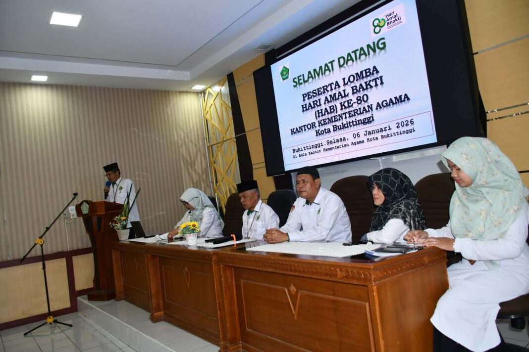 Peringati HAB ke-80, Kemenag Bukittinggi Gelar Berbagai Lomba