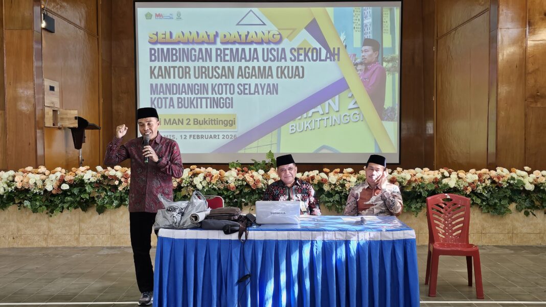 BRUS di MAN 2 Bukittinggi, KUA MKS Dorong Siswa Kenali Potensi Diri Sejak Dini