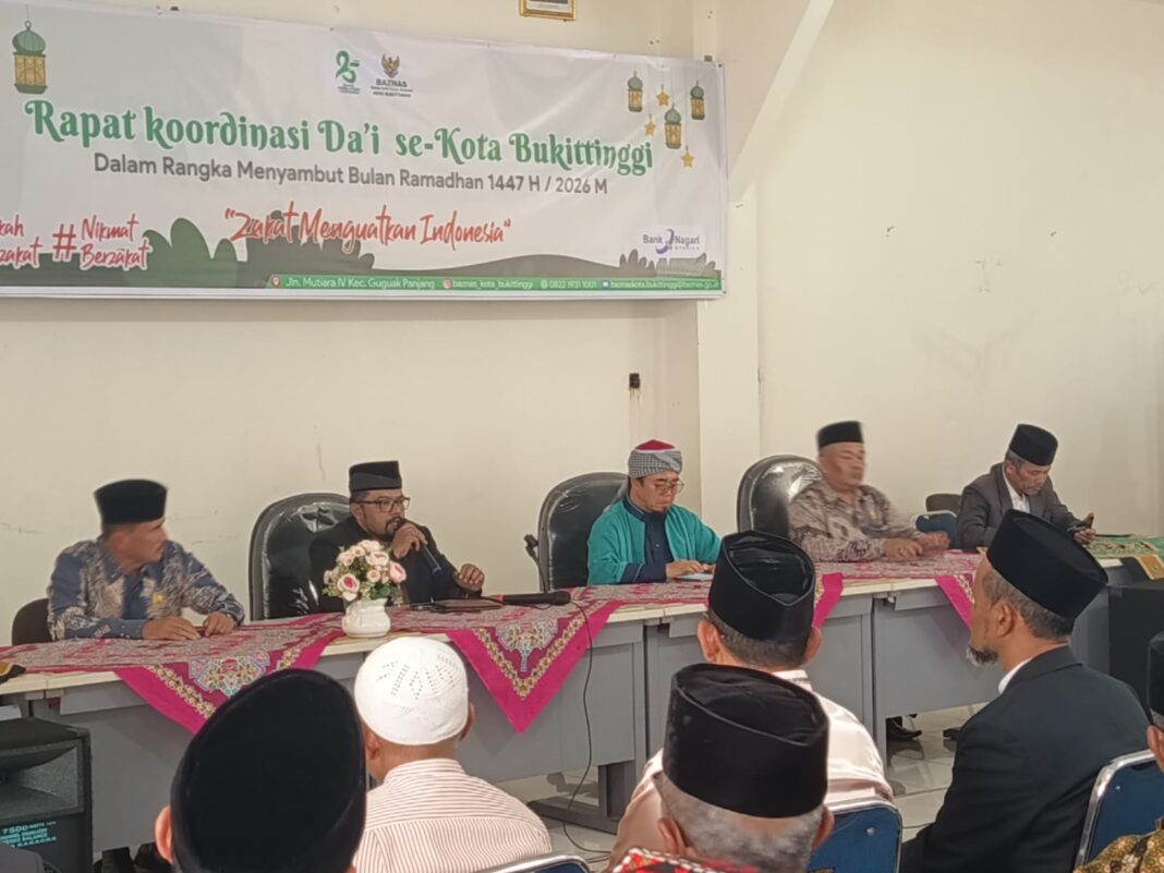 BAZNAS Bersama Da'i Se-Kota Bukittinggi gelar Rakor Peningkatan Literasi Zakat
