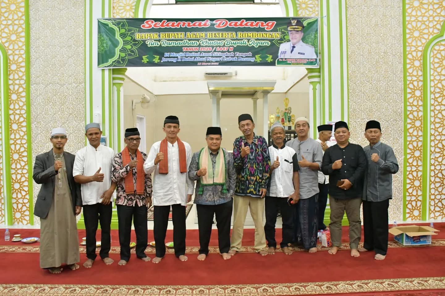 Bupati Agam Pimpin Tim Safari Ramadhan ke Masjid Baitul Amal Lubuk Basung 3 Bupati Agam Pimpin Tim Safari Ramadhan ke Masjid Baitul Amal Lubuk Basung