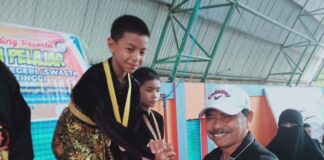 Pesilat Muda MTsN 2 Bukittinggi Raih Medali Emas pada O2SN