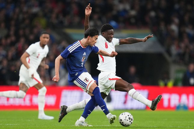 Uji Coba Internasional: Timnas Inggris Dipermalukan Jepang di di Stadion Wembley 1 Jepang kaoru mitoma kobbie c17ef40