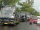 Bus Sutan Raya hinga Taman Syurga Bawa 393 Jemaah Kota Padang ke Asrama Haji Tabing
