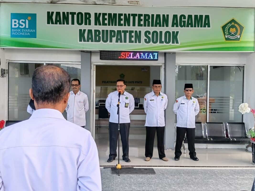 Apel Perdana DEWA di Kantor Kemenag Kab Solok, Sebut Manajemen Talenta