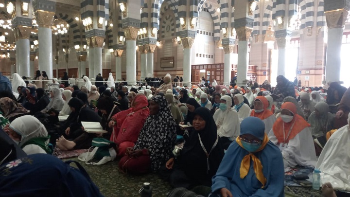 00502 haji 2026 jemaah masjid nabawi