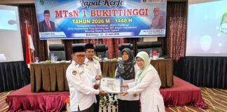 Buka Raker GTK MtsN 1 Bukitting, Dr. H. Irwan, M. Ag : Jejak Digital Tak Bisa Dihapus