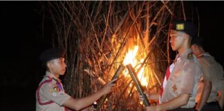 43 Pramuka MAN 2 Bukittinggi Resmi Sandang Bantara