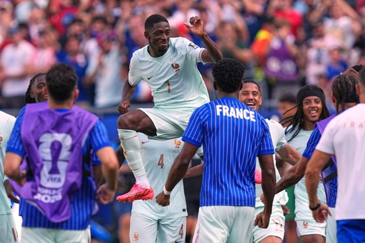 Piala Dunia: Cukur Maroko, Prancis Tunggu Pemenang Spanyol vs Belgia di Semifinal 1 prancis Dembele