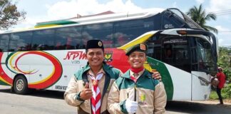 Dilepas Bupati JFP. 10 Siswa MTs Perkuat Kontingen Jamnas XII Kabupaten Solok